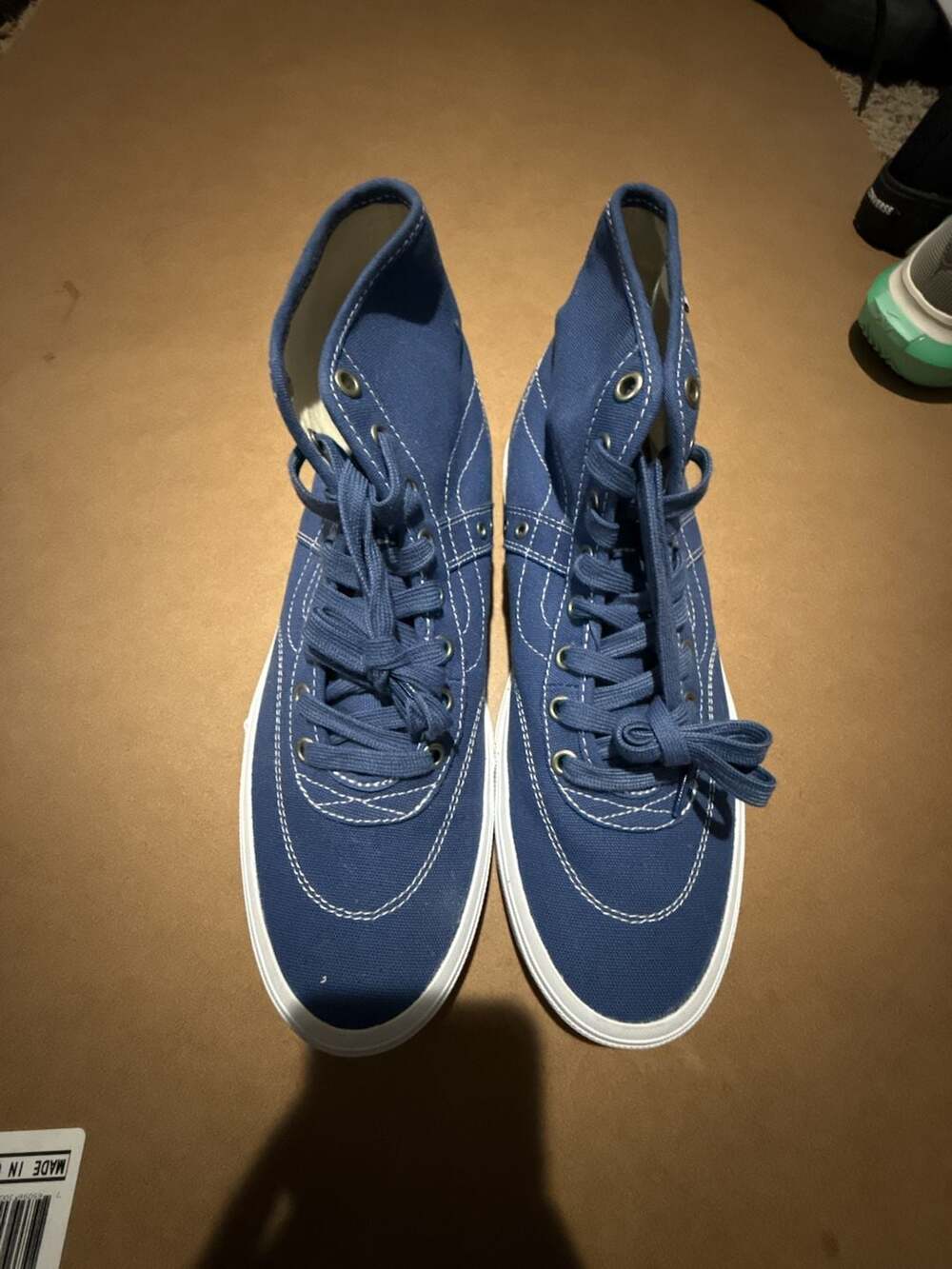 Vans Skate Crockett Hi Decon Canvas Blue White Sneakers
